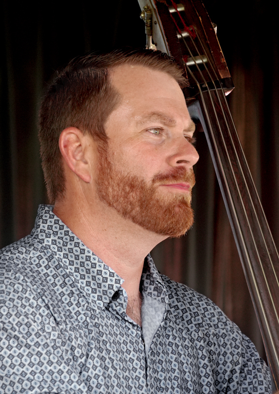 Tres Nugent with Catahoula Drive at the 2026 North Carolina State Bluegrass Festival in Cherokee - photo © Jeff Lahr