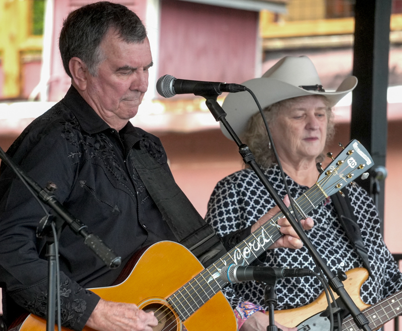 Larry Cordle and Lorraine Jordan with Country Grass at the 2026 North Carolina State Bluegrass Festival in Cherokee - photo © Jeff Lahr