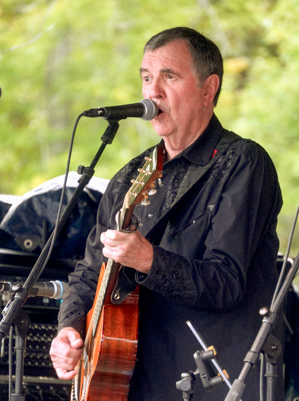Larry Cordle with Lorraine Jordan & Country Grass at the 2026 North Carolina State Bluegrass Festival in Cherokee - photo © Jeff Lahr