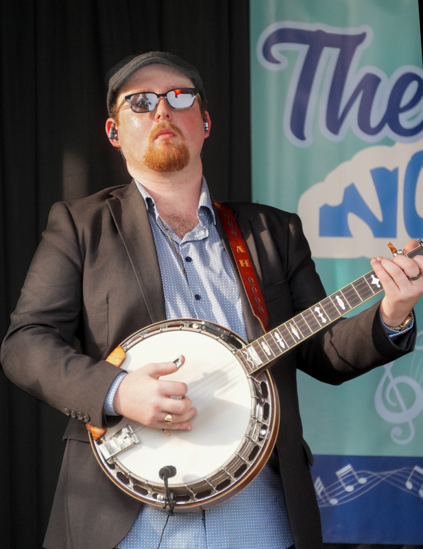 Anthony Howell with The Edgar Loudermilk Band at the 2026 North Carolina State Bluegrass Festival in Cherokee - photo © Jeff Lahr