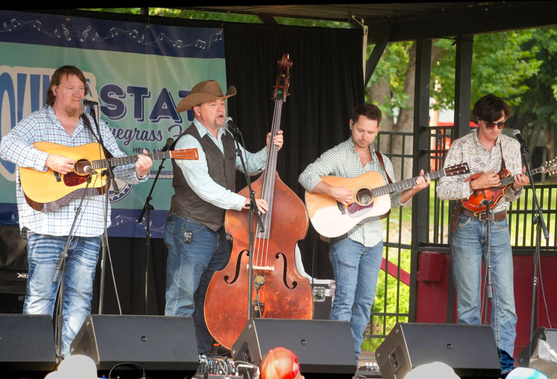 Edgar Loudermilk Band at the 2026 North Carolina State Bluegrass Festival in Cherokee - photo © Jeff Lahr