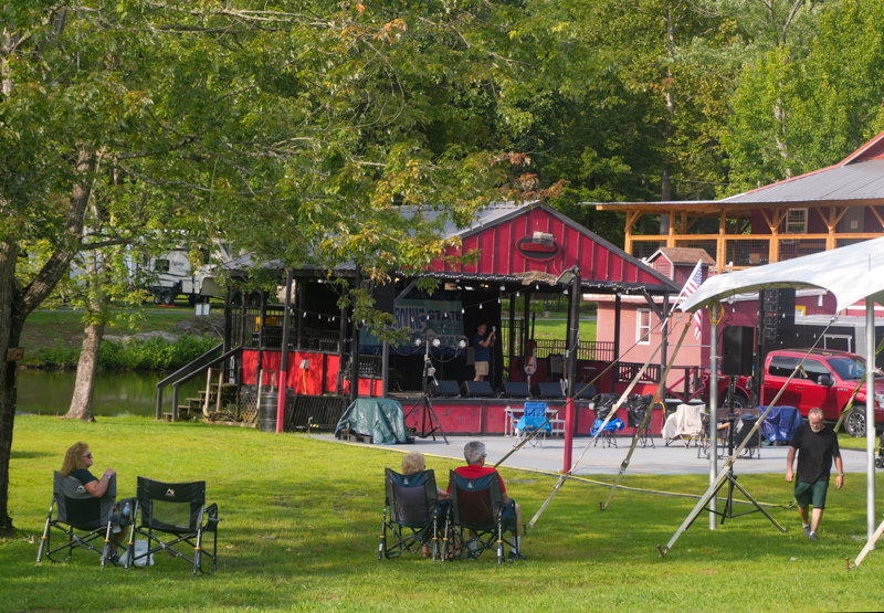 Ready for the show on Wednesday at the 2026 North Carolina State Bluegrass Festival - photo © Jeff Lahr