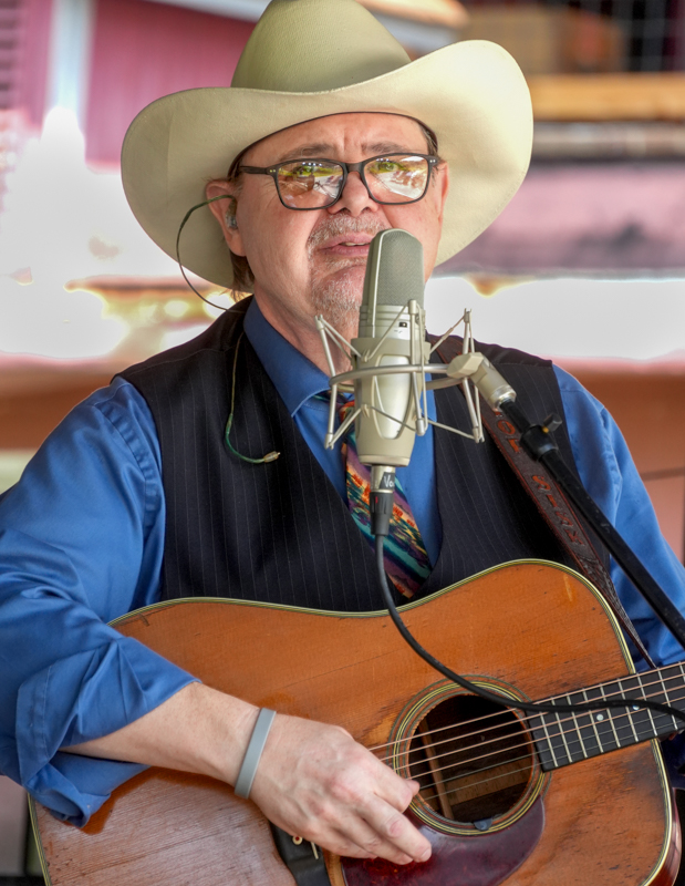 Junior Sisk at the 2026 North Carolina State Bluegrass Festival in Cherokee - photo © Jeff Lahr