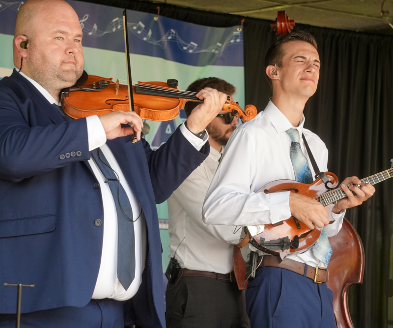 Junior Sisk & Ramblers Choice at the 2026 North Carolina State Bluegrass Festival in Cherokee - photo © Jeff Lahr