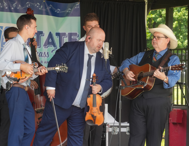 Junior Sisk & Ramblers Choice at the 2026 North Carolina State Bluegrass Festival in Cherokee - photo © Jeff Lahr