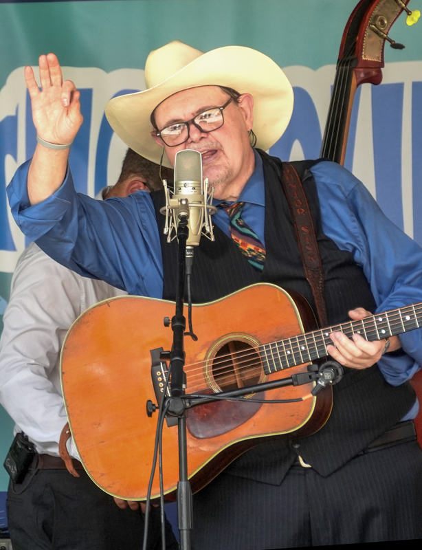 Junior Sisk at the 2026 North Carolina State Bluegrass Festival in Cherokee - photo © Jeff Lahr