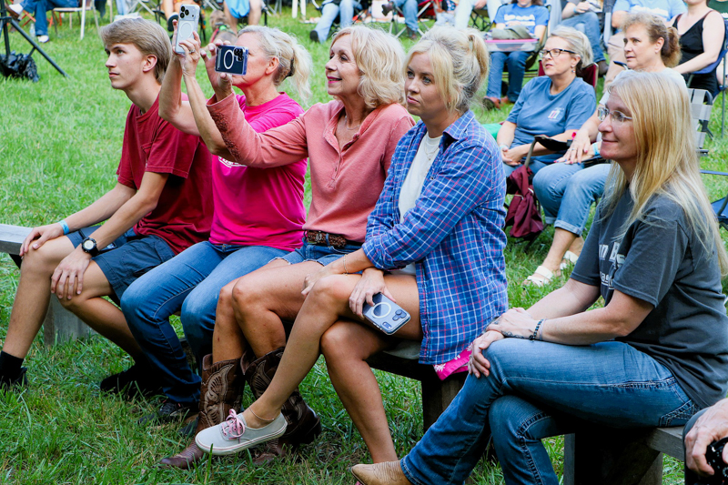 Nunns, Smiths, and a Marshal enjoying the 2026 Nunn Brother Bluegrass Festival - photo © G. Nicholas Hancock