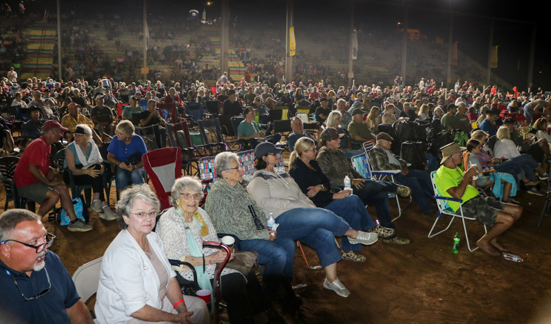 Saturday night audience at the 2026 Old Fiddlers’ Convention – photo © G. Nicholas Hancock