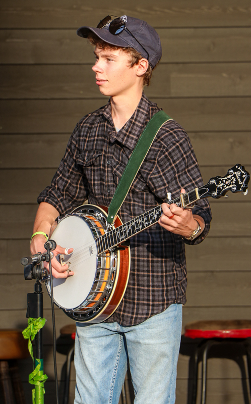 Shawn Rippel with Paula Dellenback & Fox River at the 2026 Old Fiddlers’ Convention – photo © G. Nicholas Hancock