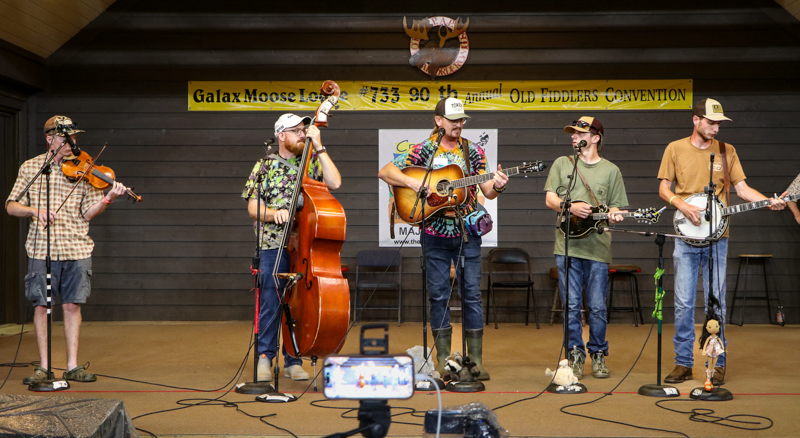 Spare Parts Bluegrass at the 2026 Old Fiddlers’ Convention – photo © G. Nicholas Hancock