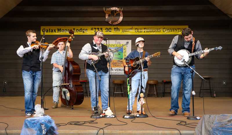 The Big Ridge Ramblers at the 2026 Old Fiddlers’ Convention – photo © G. Nicholas Hancock