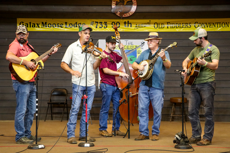 The Ne'er-Do-Wells at the 2026 Old Fiddlers’ Convention – photo © G. Nicholas Hancock