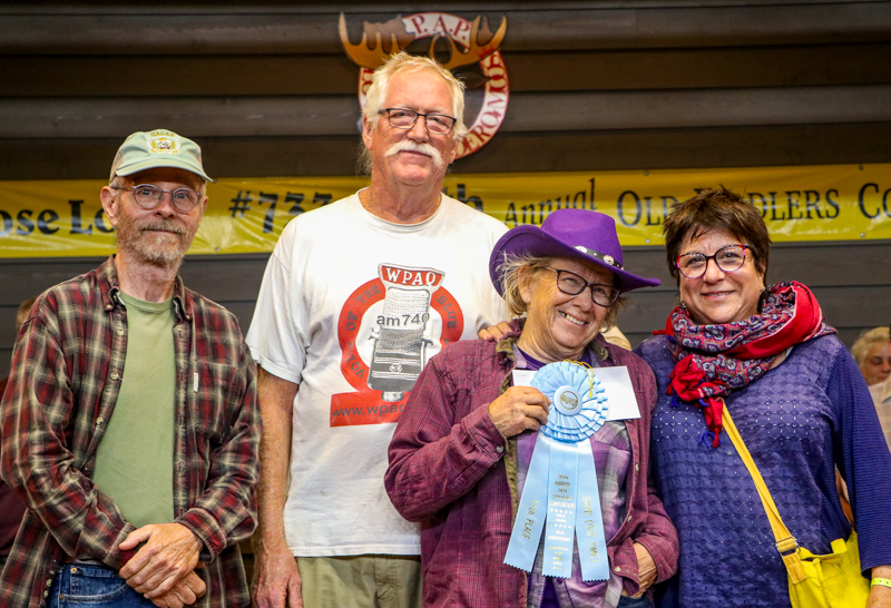 The Pilot Mountain Bobcats, 13th Place Old-time Band at the 2026 Old Fiddlers’ Convention – photo © G Nicholas Hancock