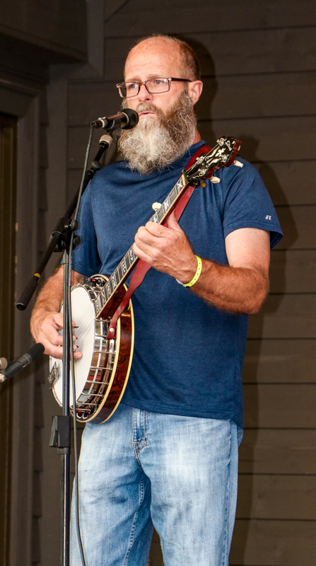 Tom Hyatt with Autumn Ridge at the 2026 Old Fiddlers’ Convention – photo © G. Nicholas Hancock