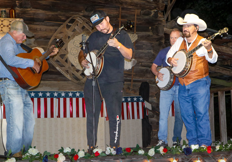 Travis Watts and Billy Ray Summerlin, guest banjoists with the Nunn Brothers at the 2026 Nunn Brothers Bluegrass Music Festival - photo © G. Nicholas Hancock