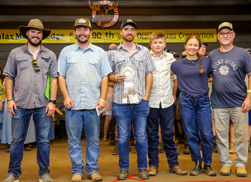 Travis Watts & Mountain Blessings, 1st Place Bluegrass Band at the 2026 Old Fiddlers’ Convention – photo © G Nicholas Hancock