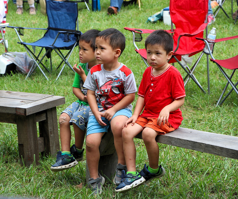 Young spectators at the 2026 Nunn Brother Bluegrass Festival - photo © G. Nicholas Hancock