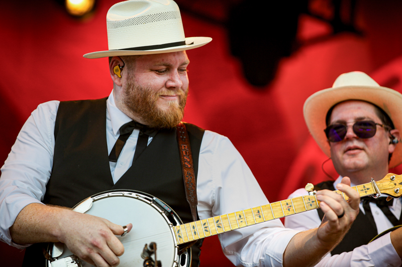 Russ Carson with The Earls of Leicester at the 2026 Earl Scruggs Music Festival - photo © Bryce LaFoon