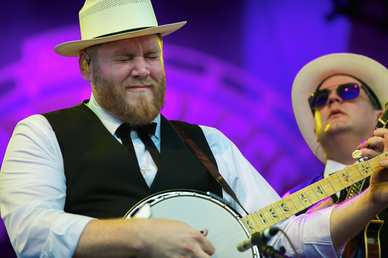 Russ Carson with The Earls of Leicester at the 2026 Earl Scruggs Music Festival - photo © Bryce LaFoon