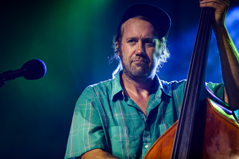 A. Denton Turner with Magoo at the 2026 Earl Scruggs Music Festival - photo © Bryce LaFoon