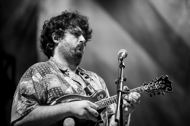 Harry Clark with Béla Fleck at the 2026 Earl Scruggs Music Festival - photo © Bryce LaFoon