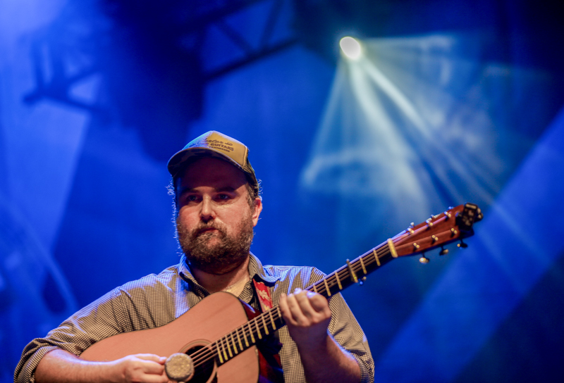 Jake Stargel with Béla Fleck at the 2026 Earl Scruggs Music Festival - photo © Bryce LaFoon