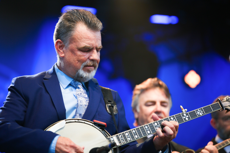 Rob McCoury with The Del McCoury Band at the 2026 Earl Scruggs Music Festival - photo © Bryce LaFoon