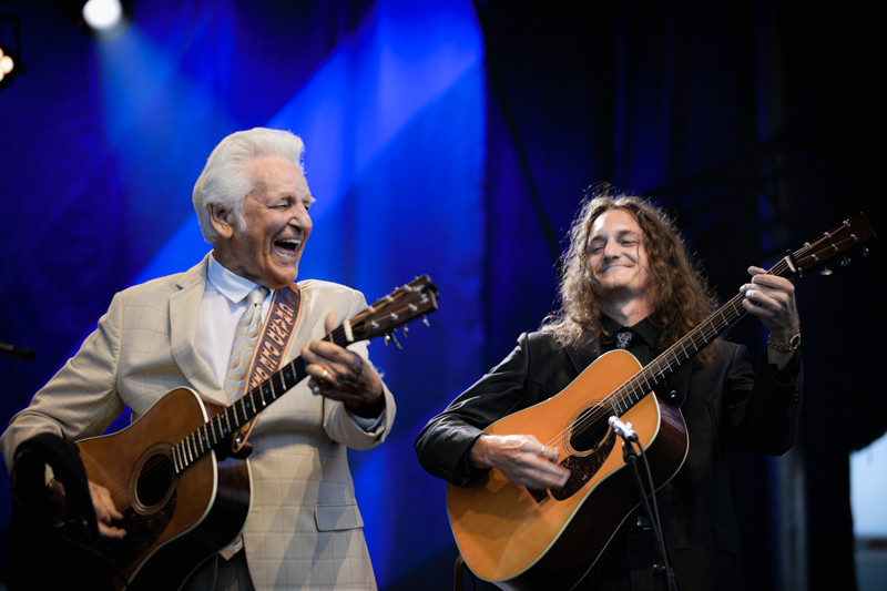 Del and Heaven McCoury with The Del McCoury Band at the 2026 Earl Scruggs Music Festival - photo © Bryce LaFoon