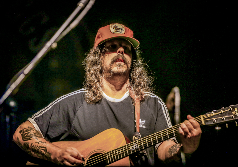 Dave Bruzza with Greensky Bluegrass at the 2026 Earl Scruggs Music Festival - photo © Bryce LaFoon