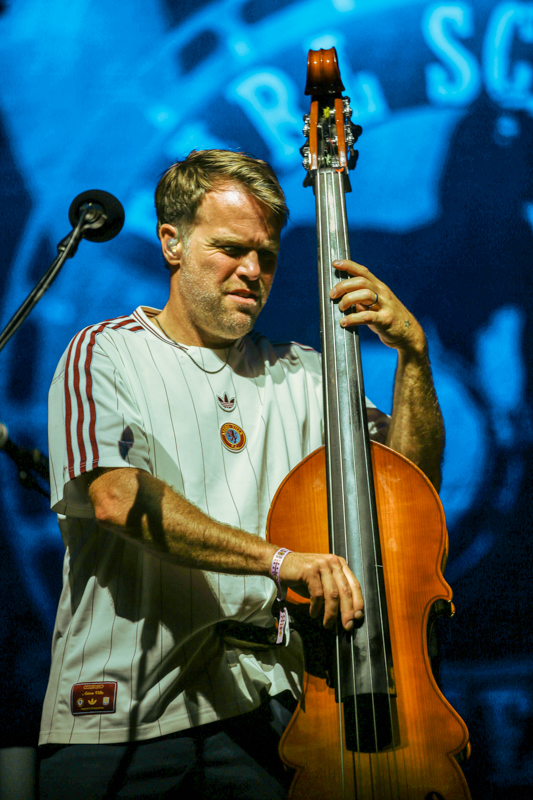 Mike Devol with Greensky Bluegrass at the 2026 Earl Scruggs Music Festival - photo © Bryce LaFoon