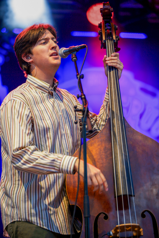 Sam Wilson with Mountain Grass Unit at the 2026 Earl Scruggs Music Festival - photo © Bryce LaFoon