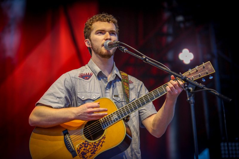 Luke Black with Mountain Grass Unit at the 2026 Earl Scruggs Music Festival - photo © Bryce LaFoon