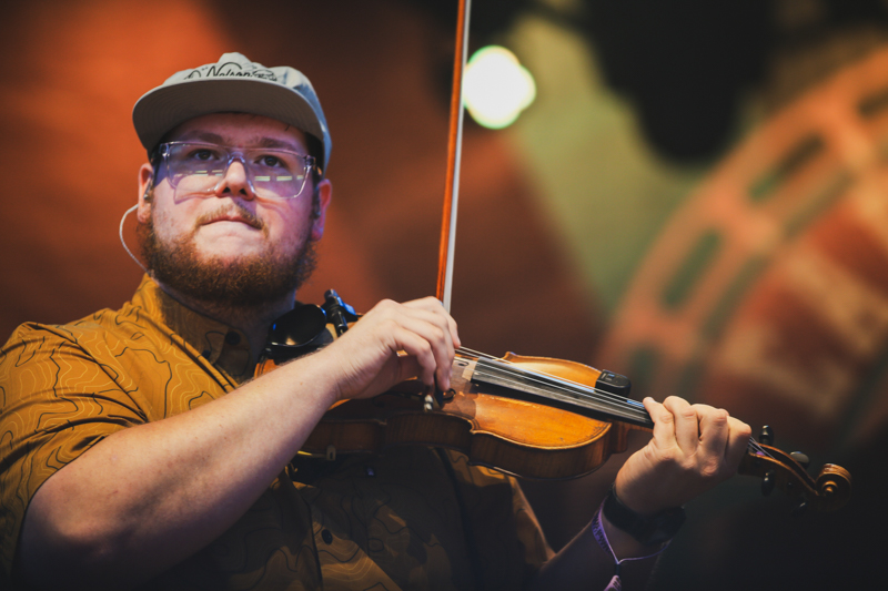 Josiah Nelson with Mountain Grass Unit at the 2026 Earl Scruggs Music Festival - photo © Bryce LaFoon