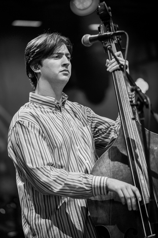 Sam Wilson with Mountain Grass Unit at the 2026 Earl Scruggs Music Festival - photo © Bryce LaFoon