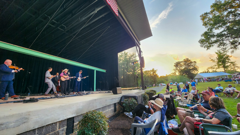 Junior Sisk & Ramblers Choice at the 2026 Camp Springs Labor Blue Grass Festival - photo © Laura Tate Photography