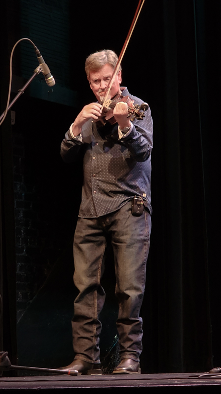 Mike Hartgrove with Lonesome River Band at Zoograss 2026 - photo © Laura Tate Photography