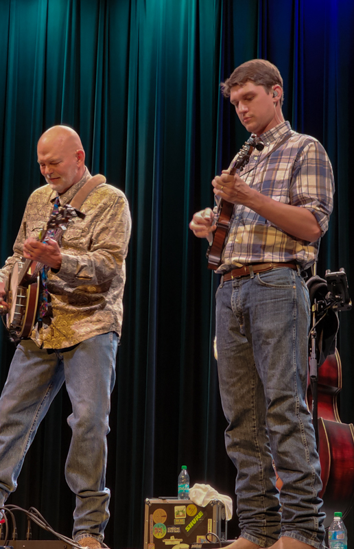 Sammy Shelor and Adam Miller with Lonesome River Band at Zoograss 2026 - photo © Laura Tate Photography