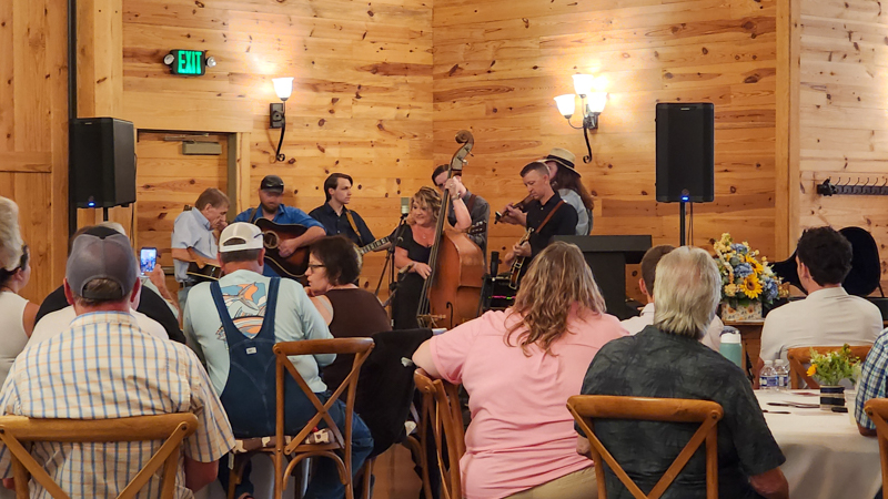 Starlett Boswell sings one at Allen Mills' Celebration of Life (9/20/26) - photo © Sandy Hatley