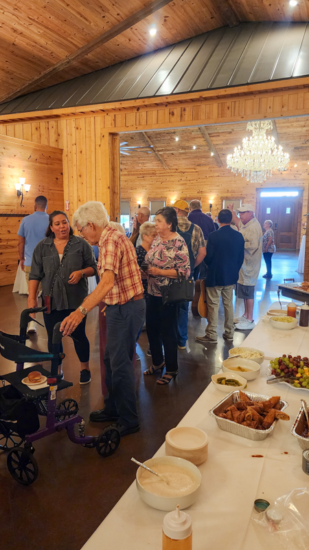 Tom Gray at Allen Mills' Celebration of Life (9/20/26) - photo © Sandy Hatley