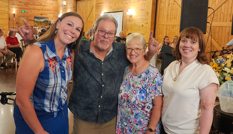 Buddy Michaels and Deb Mills at Allen Mills' Celebration of Life (9/20/26) - photo © Sandy Hatley