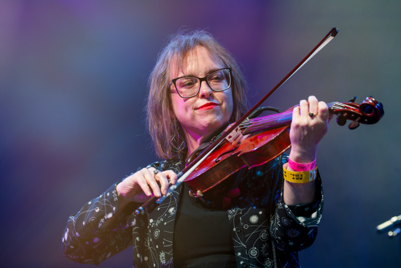 Lindsay Pruitt with The Jon Stickley Trio at the 2026 Bristol Rhythm & Roots Reunion - photo © Billie Wheeler