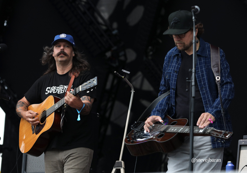 Dave Bruzza and Anders Beck with Greensky Bluegrass at the Ionia Freak Fair - photo © Steve Baran