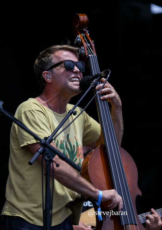 Mike Devol with Greensky Bluegrass at the Ionia Freak Fair - photo © Steve Baran