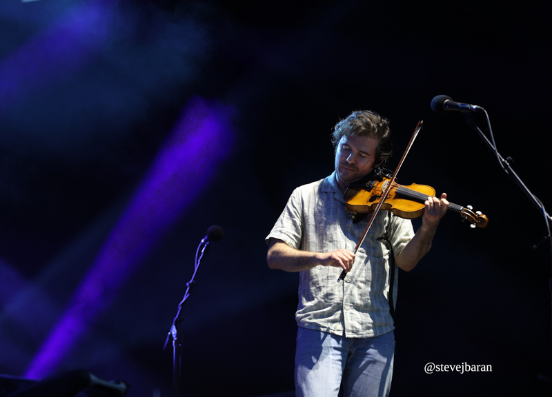 Alex Hargreaves with Billy Strings at the Ionia Freak Fair - photo © Steve Baran