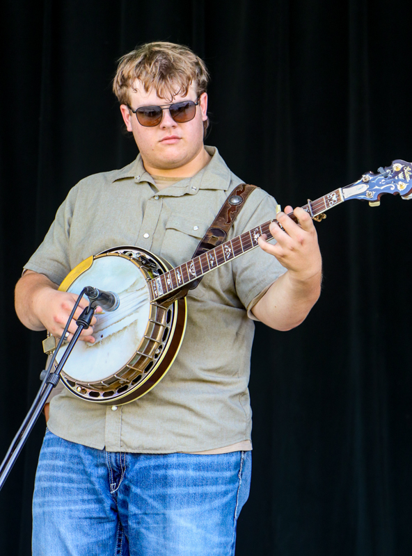 Ayden Chappell with Creekwater Collective at the 2026 Camp Springs Labor Day Weekend Blue Grass Festival - photo © G. Nicholas Hancock