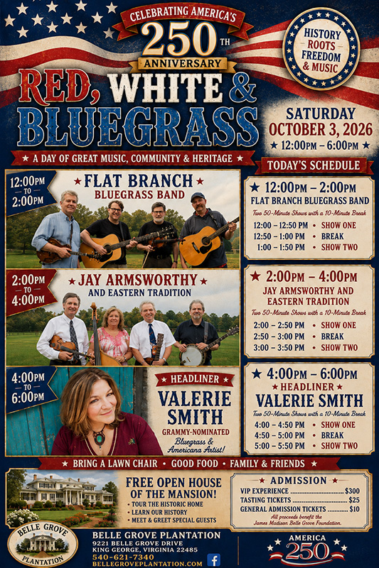 Red, White & Bluegrass at Belle Grove Plantation