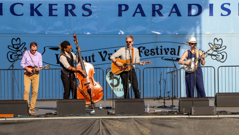 Chris Jones & The Night Drivers on Stage 1 at the 2026 Walnut Valley Festival - photo © G. Nicholas Hancock