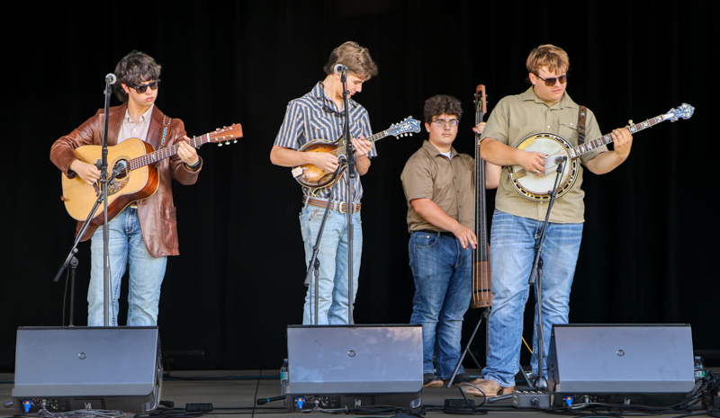 Creekwater Collective at the 2026 Camp Springs Labor Day Weekend Blue Grass Festival - photo © G. Nicholas Hancock