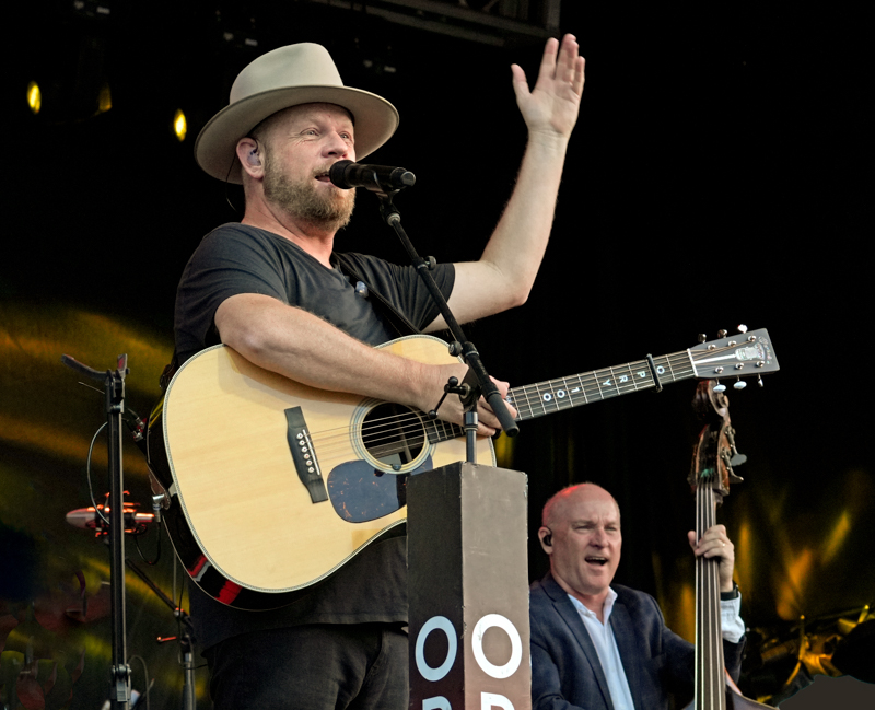 Jamie Dailey with Dailey & Vincent at the 2026 Canton Labor Day Celebration - photo © Jeff Lahr