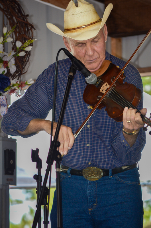 Michael Feagan with Fenced In at the Fall 2026 Blazin' Bluegrass Festival - photo © Roger Black